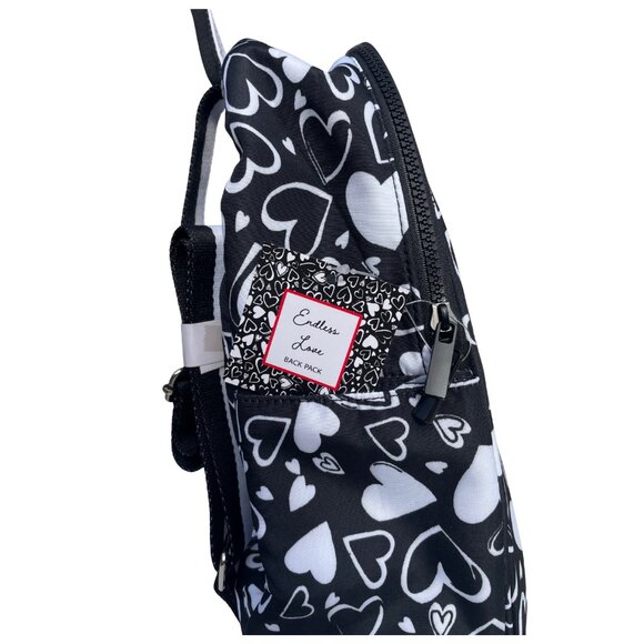 Brighton Endless Love Heart Backpack Black White main image 6